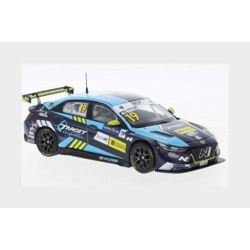 1:43 IXO Hyundai Elantra #Tcr Team Target Competition #19 Wtcr Portugal 2021 A.Backman 2 Tone Blue GTM158B