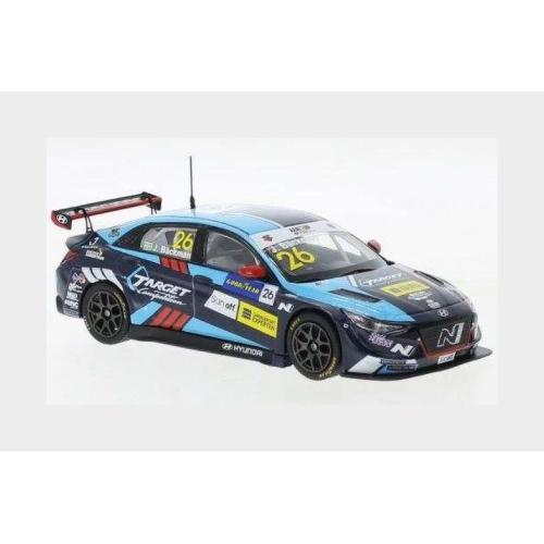 1:43 IXO Hyundai Elantra #Tcr Team Target Competition #26 Wtcr Portugal 2021 J.Backman 2 Tone Blue GTM158A