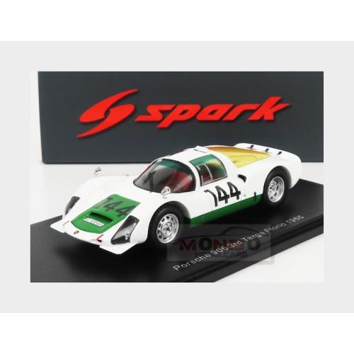 1:43 SPARK Porsche 906 #144 3Rd Targa Florio 1966 V.Arena A.Pucci White Green S9235