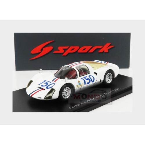 1:43 SPARK Porsche 906 #150 5Th Targa Florio 1966 C.Bourillot U.Maglioli White S9236