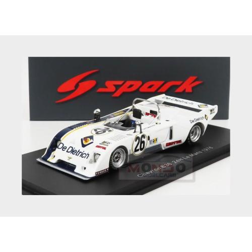 1:43 SPARK Chevron B36 1996Cc S4 Team Societe Racing Organisation Course #26 24H Le Mans 1976 F.Stadler A.Flotard A.Dufrene White Black S4713