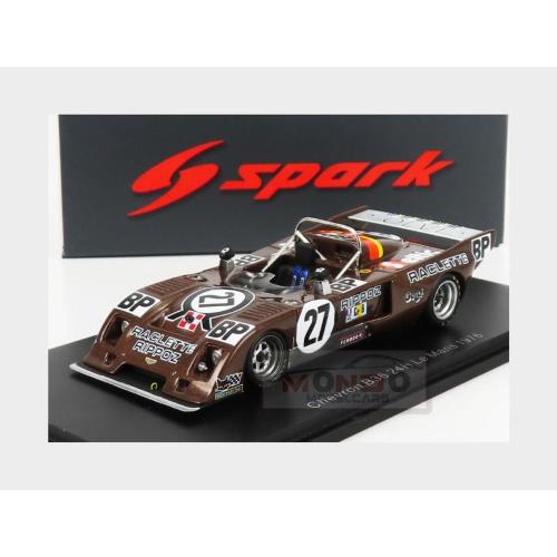 1:43 SPARK Chevron B36 1996Cc S4 Team Societe Racing Organisation Course #27 24H Le Mans 1976 F.Servanin L.Ferrier Copper White S4714