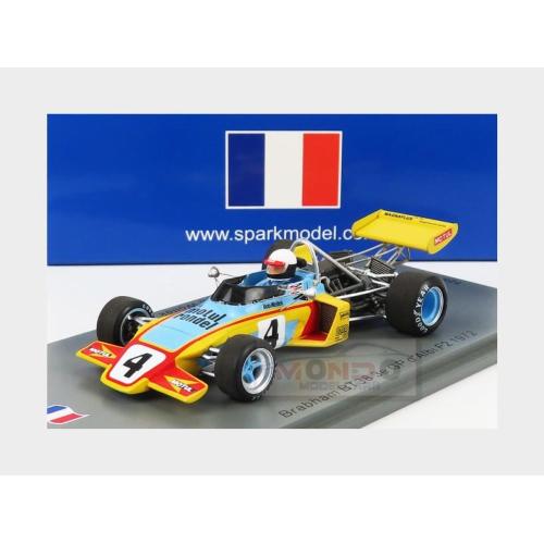 1:43 SPARK Brabham F2 Bt38 #4 D'Albi Gp 1972 B.Wollek Yellow SF243