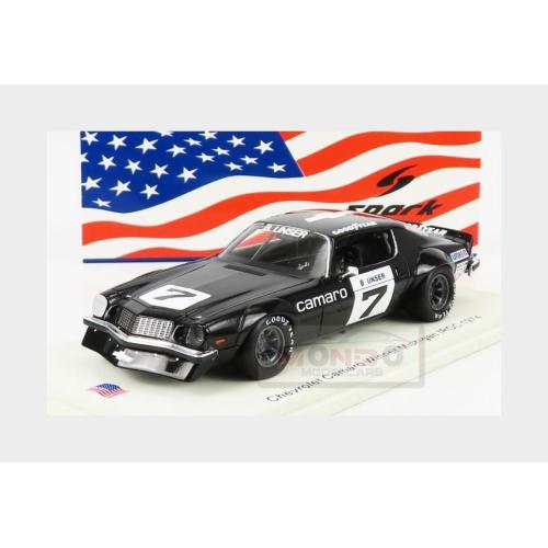 1:43 SPARK Chevrolet Camaro Coupe #7 Winner Iroc Michigan 1974 B.Unser Black US171