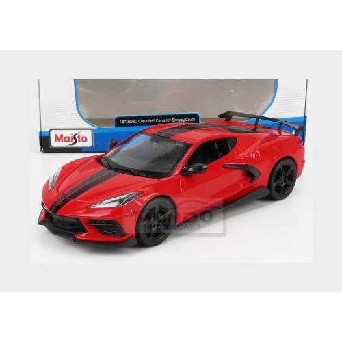 1:24 MAISTO Chevrolet Corvette Stingray Coupe High Wing 2020 Red MI31534R