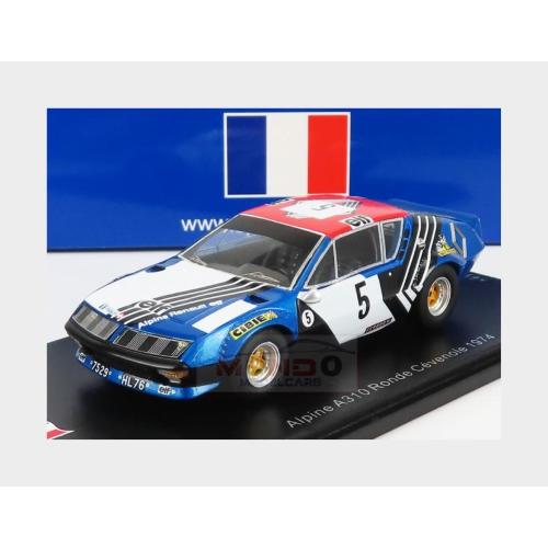 1:43 SPARK Renault Alpine A310 Coupe #5 Ronde Cevenole 1974 J.P.Nicolas Blue Black White Red SF196