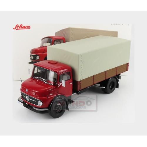 1:18 SCHUCO Mercedes Benz L911 Truck Telonato 1966 Red 450016400