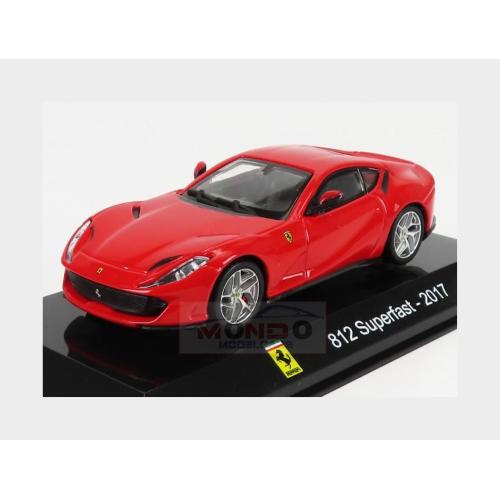 1:43 EDICOLA Ferrari 812 Superfast 2017 Con Vetrina With Showcase Red ABSUP005