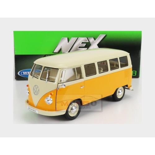 1:18 WELLY Volkswagen T1 Minibus 1963 White Ochre WE18054Y