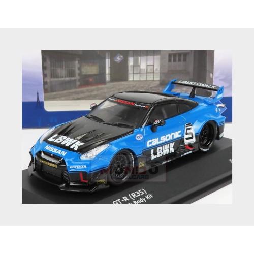 1:43 SOLIDO Nissan Gt-Rr (R35) Lb Works Coupe Calsonic 2016 Blue Black SL4311202