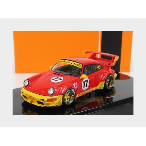 1:43 IXO Porsche 911 964 Rwb #17 Racing 1992 Red Yellow MOC317