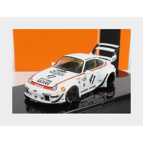 1:43 IXO Porsche 911 993 Rwb Lbwk #41 Racing 1996 White MOC322