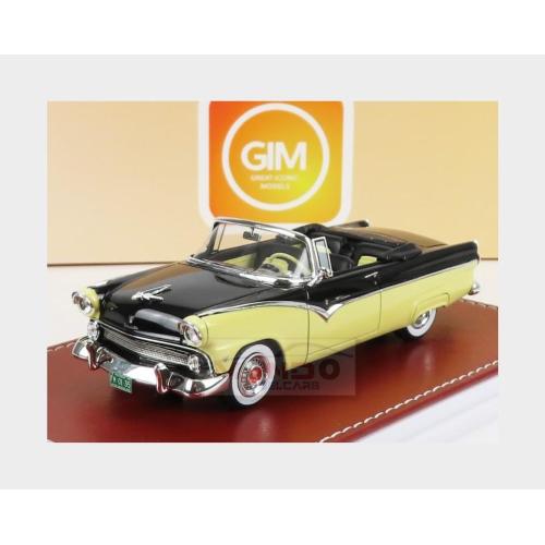 1:43 GREAT-ICONIC-MODELS Ford Usa Fairlane Sunliner Cabriolet 1955 Black Goldenrod GIM035A
