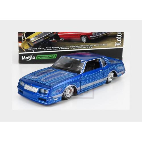 1:24 MAISTO Chevrolet Monte Carlo Custom 1986 Blue Met MI32542