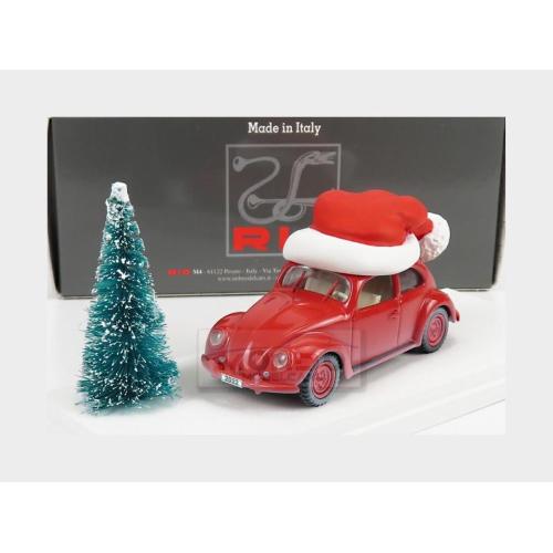 1:43 RIO Volkswagen Beetle Maggiolino 1958 Christmas Edition 2022 Natale 2022 Red RIO4679