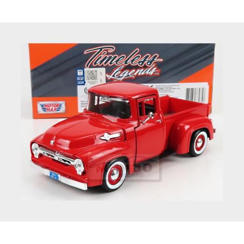 1:24 MOTORMAX Ford Usa F-100 Pick-Up 1956 Red MTM73235R