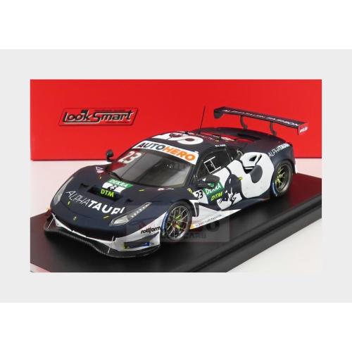1:43 LOOKSMART Ferrari 488 Gt3 Evo 3.9L Turbo V8 Team Alphatauri #23 Dtm Season 2021 A.Albon Black White LSRC124