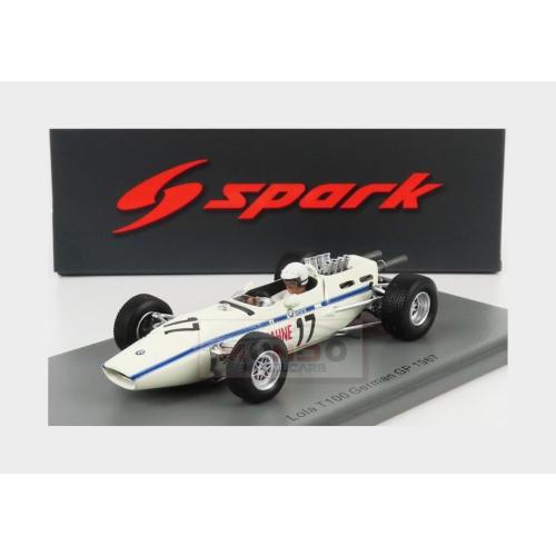 1:43 SPARK Lola F1 T100 #17 German Gp 1967 H.Hahne White S5335