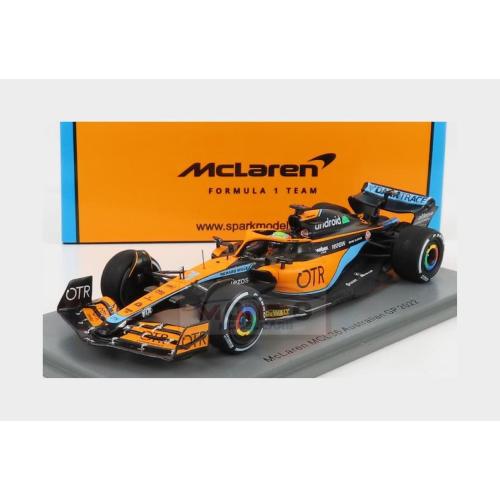 1:43 SPARK Mclaren F1 Mcl36 Mercedes Team Mclaren #3 Australian Gp 2022 Daniel Ricciardo Orange Light Blue S8528