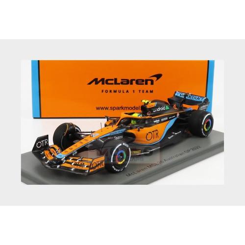 1:43 SPARK Mclaren F1 Mcl36 Mercedes Team Mclaren #4 Australian Gp 2022 Lando Norris Orange Light Blue S8529
