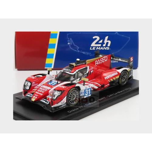 1:43 SPARK Oreca Gibson 07 Gk428 4.2L V8 Team Wrt #31 24H Le Mans 2022 S.Gelael R.Frijns R.Rast Red White S8628