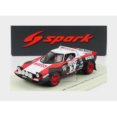 1:43 SPARK Lancia Stratos Hf #3 European Rally Championship 1978 T.Carello M.Perissinot White Red Black S9093