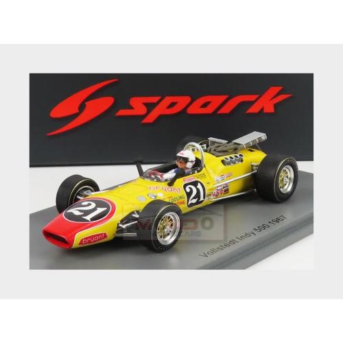 1:43 SPARK Vollstedt #21 Indy 500 1967 C.Yarborough Yellow Red S5768