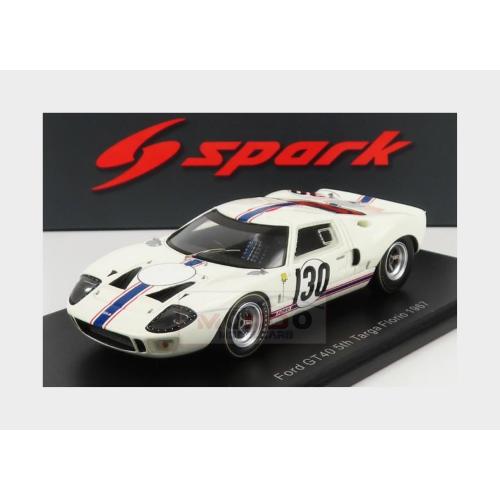 1:43 SPARK Ford Usa Gt40 Mkiv 7.0L V8 #130 Targa Florio 1967 H.Greder J.M.Giorgi White S9222