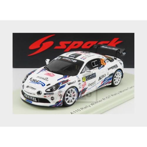 1:43 SPARK Renault Alpine A110 Rally #48 Rally Montecarlo 2022 R.Astier F.Vauclare White S6700