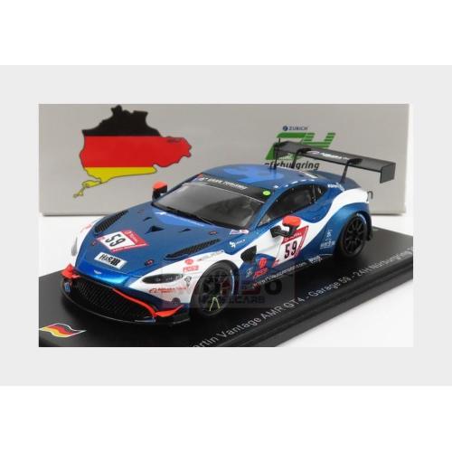 1:43 SPARK Aston Martin Vantage Gt4 Team Amr #59 24H Nurburgring 2020 A.West C.Goodwin D.Turner J.Adam Blue White Black SG700