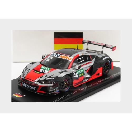 1:43 SPARK Audi R8 Lms Gt3 Team Rosberg #12 Dtm Nurburgring 2021 C.Haase Red Silver Black SG804