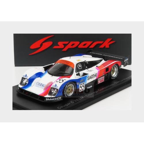 1:43 SPARK Courage Cougar C28Lm 3.0L Team Courage Competition #55 24H Le Mans 1992 L.Robert P.Fabre M.Brand White Orange Blue S3541