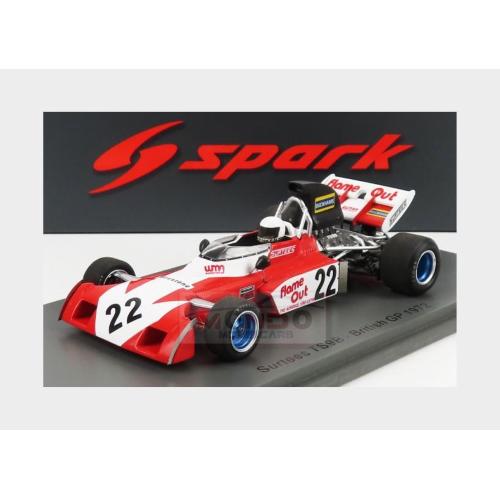 1:43 SPARK Surtees F1 Ts9B #22 British Gp 1972 T.Schenker Red White S3995