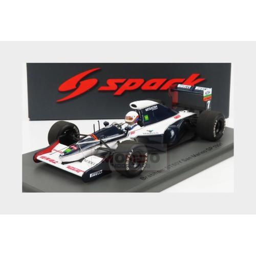 1:43 SPARK Brabham F1 Bt60Y #7 San Marino Gp 1991 M.Brundle White Black S7440