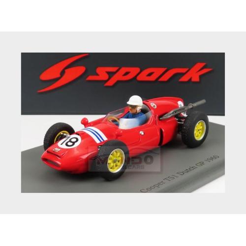 1:43 SPARK Cooper F1 T51 #18 Holland Gp 1960 M.Trintignant Red S8050