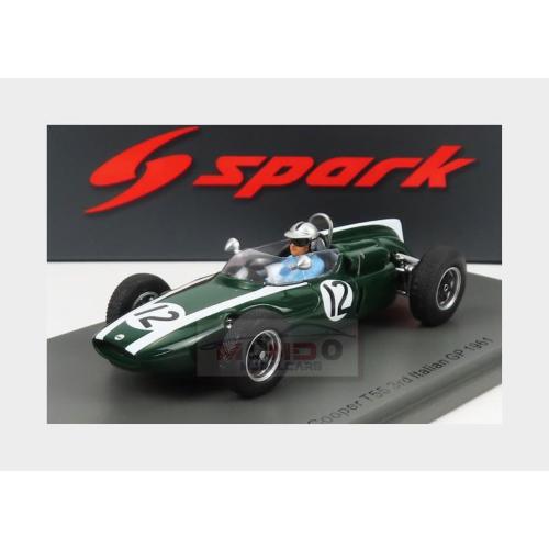 1:43 SPARK Cooper F1 T55 #12 3Rd Italy Gp 1961 B.Mclaren Green White S8070