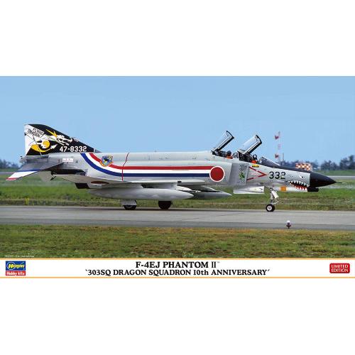 1:72 HASEGAWA Mcdonnel Douglas F-4Ej Phantom Ii 303Sq Dragon Squadron Military Airplane 1960 Kit HA02405