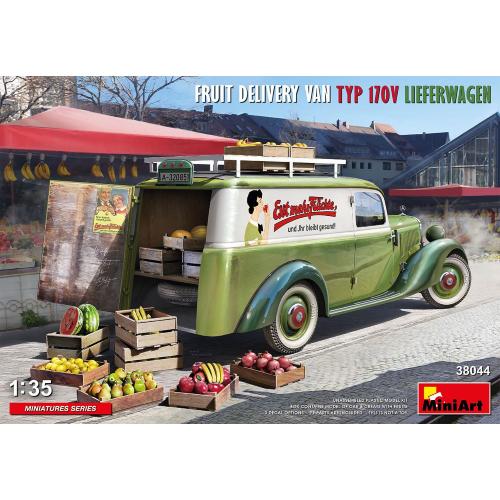 1:35 MINIART Fruit Delivery Van Typ 170V Lieferwagen Kit MA38044