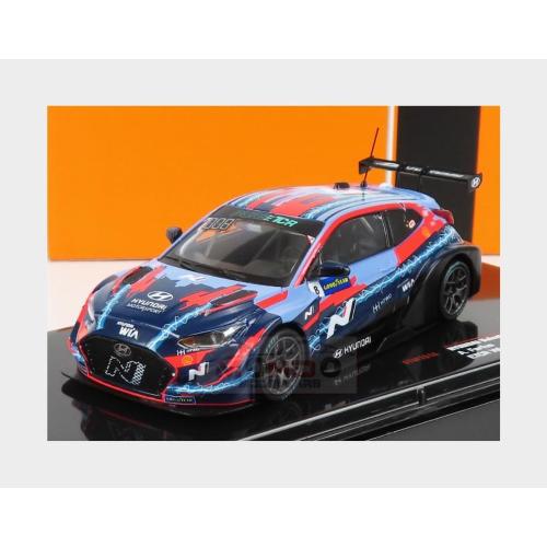 1:43 IXO Hyundai Veloster #8 Etcr Season 2021 A.Farfus 2 Tone Blue Red GTM161ALQ