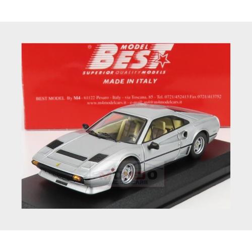 1:43 BEST Ferrari 208 Gtb Turbo Salone Automobile Torino 1982 Silver BE9831