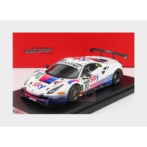 1:43 LOOKSMART Ferrari 488 Gt3 Evo Team Sky-Tempesta Racing #93 24H Spa 2021 C.Froggatt J.Hui E.Cheever M.Cressoni White LSRC106