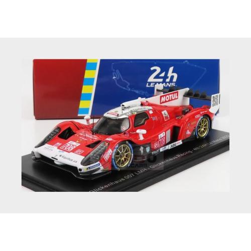 1:43 SPARK Scg 007 Lmh 3.5L V8 Turbo Team Glickenhaus Racing #708 24H Le Mans 2022 O.Pla R.Dumas L.F.Derani Red White S8613
