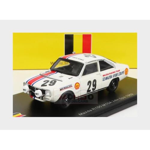 1:43 SPARK Mazda R100 M10A #29 24H Spa 1969 Y.Deprez Y.Katayama White Red SB492