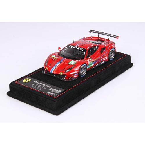 1:43 BBR Ferrari 488 Gte Evo 3.9L Turbo V8 Team Risi #82 Lmgte Pro Class 24H Le Mans 2020 S.Bourdais J.Gounon O.Pla Red BBRC254