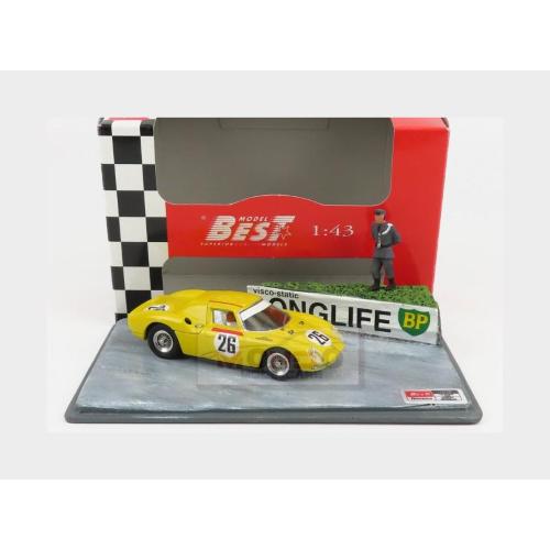 1:43 BEST Ferrari 250Lm 3.3L V12 Team Pierre Dumay #26 2Nd 24H Le Mans 1965 P.Dumay G.Gosselin Yellow BE9606