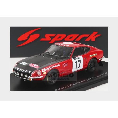 1:43 SPARK Datsun 240Z Coupe #17 Rally Montecarlo 1973 T.Fall M.Wood Red Black S6285