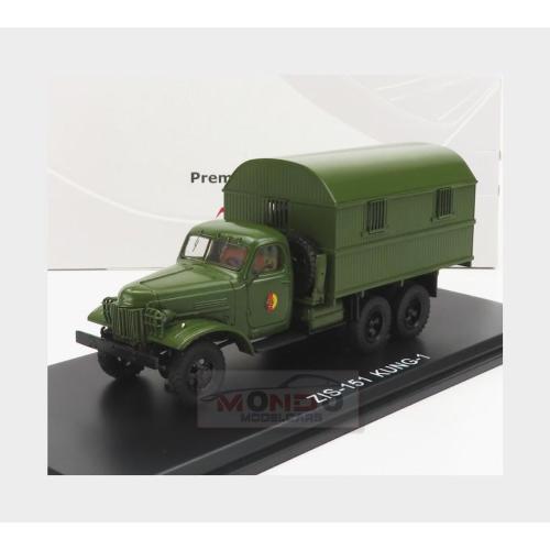 1:43 PREMIUM CLASSIXXS Zil 151 Kung-1M Nva Truck 3-Assi 1951 Military Green PREM47157