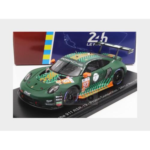 1:43 SPARK Porsche 911 991 Rsr-19 4.2L Team Proton Competition #93 24H Le Mans 2022 M.Fassbender M.Campbell Z.Robichon Green Black S8654