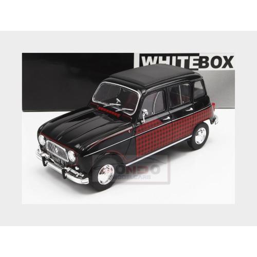 1:24 WHITEBOX Renault R4L Parisienne 1964 Black Red WB124151