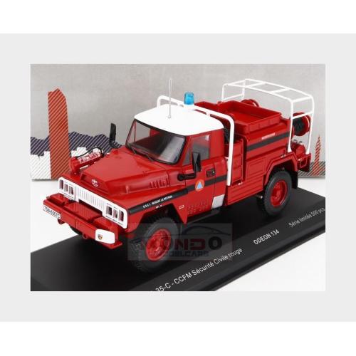 1:43 ODEON Acmat Tpk 4-35-C Tanker Truck Ccfm Securite Civile 1985 Red White ODEON134